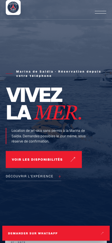 Accueil PANAME JET sur mobile